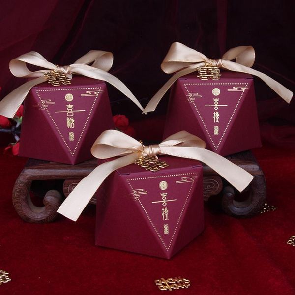 

gift wrap 20pcs wedding favors candy box creative red wine gifts boxes baby shower paper chocolate package festival party supplies