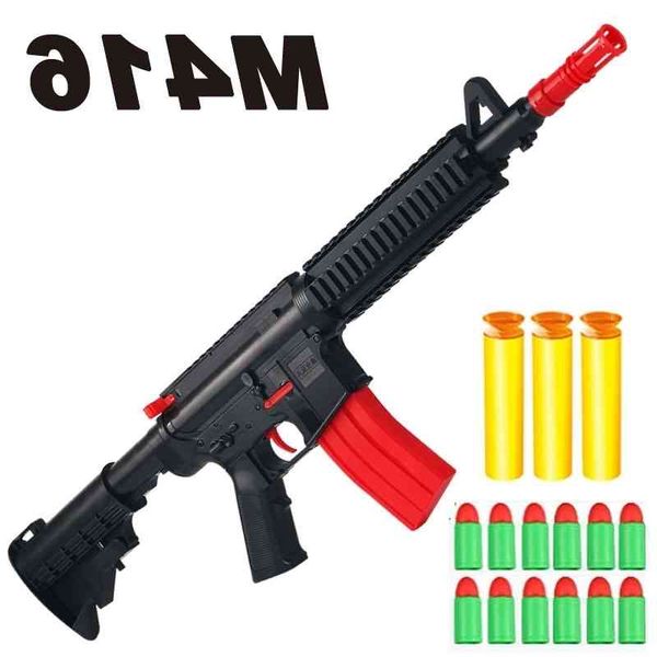 

5444m16 soft rubber bullet blaster rifle weapon for kids boys adults cs fighting outdoor activities shooting toy gun