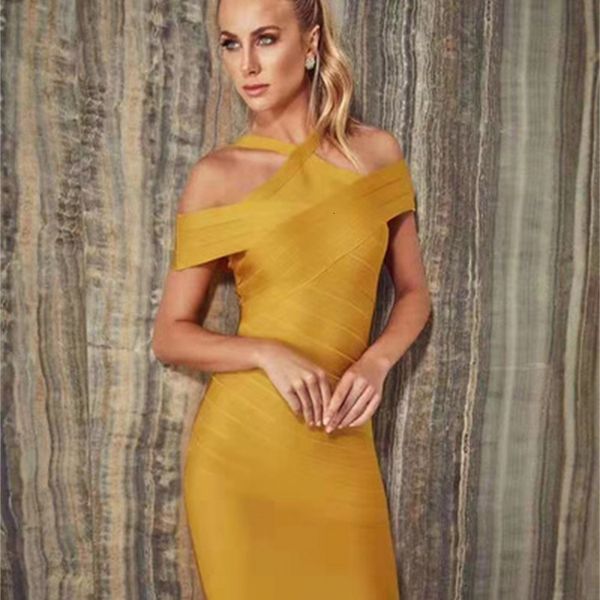 

dress off the shoulder yellow rayon bandage party cute, Black;gray