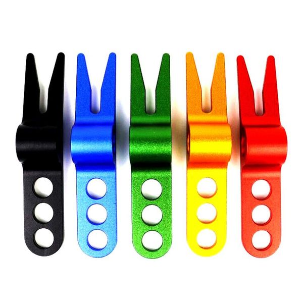 

golf training aids 2021 golfer aluminum alloy putting green fork divot marker tool pitch accessory metal plating