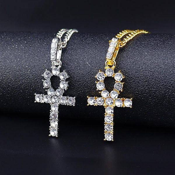 

fashion female cross pendants gold silver color stainless steel jesus pendant necklace jewelry for men/women collar party necklaces
