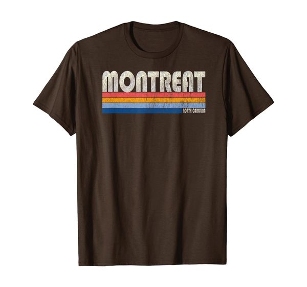 

vintage 70s 80s style montreat nc t-shirt, White;black