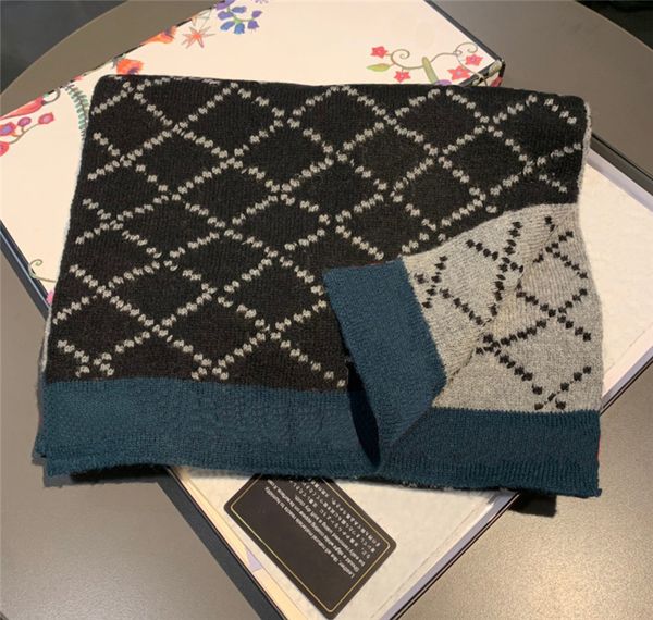 

winter designer cashmere scarf for men women brand classic letters print warm soft scarves shawls men039s women0, Blue;gray