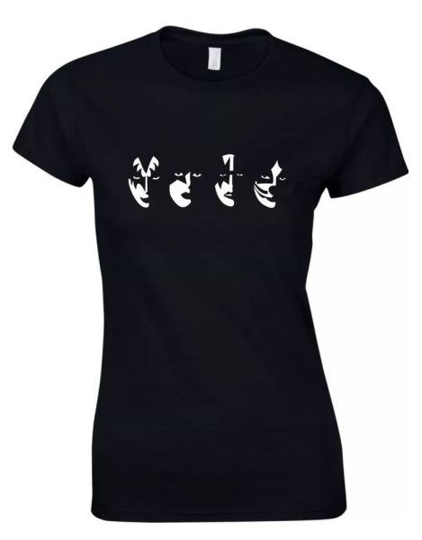 

bisou musique rock inspirÃ© t-shirt, White;black