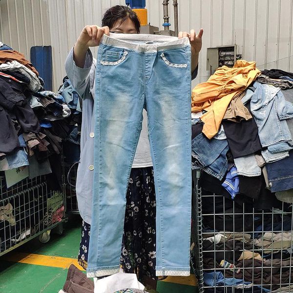 

men jeans summer mixed used clothes-a16, Blue