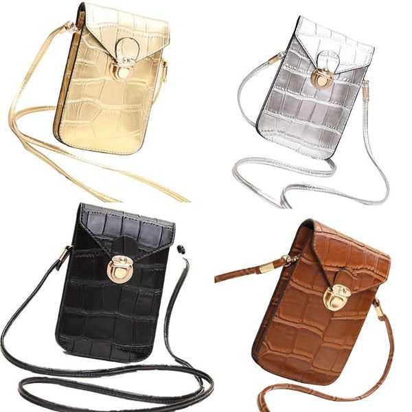 

waist bags d0lf crocodile pattern small flap messenger bag for ladies 2021 fashion mini cell cellphone pouch pu material