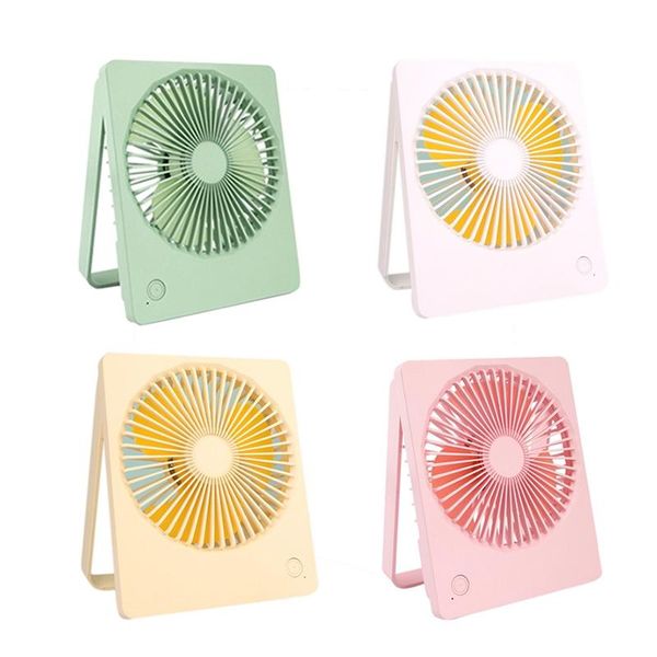 

deskfan, 1200mah battery-powered usb charging portable mini 180 degree vertical rotation, quiet, camping office fa electric fans