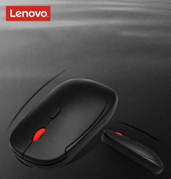 

original lenovo f320 wireless mouse ultra-thin mini mice for lap- black