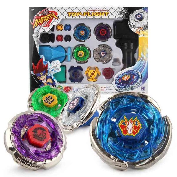 Beyblades Metal Fusion Brinquedos para venda 4D girando brinquedo conjunto beyblades break com dual lançador mão criança presente 210803