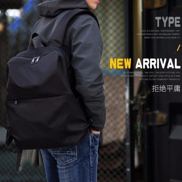 

backpack 2021 men's casual simple travel student bag waterproof