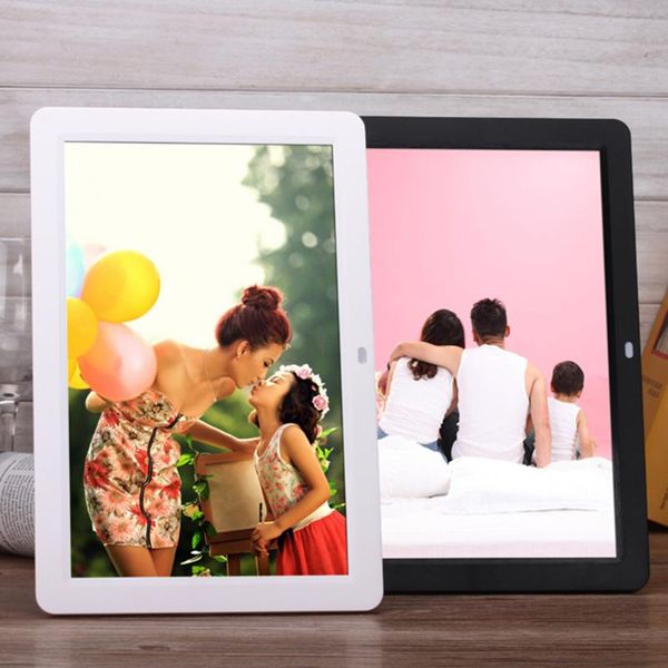 

inch 16:9 multifunction digital picture frame calendar clock smart po movie multi-media player 1280 x 800 eu/us plug frames po