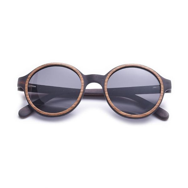 

sunglasses unique two toned round wood for men and women polarized lens handmade wooden sun glasses with case, White;black