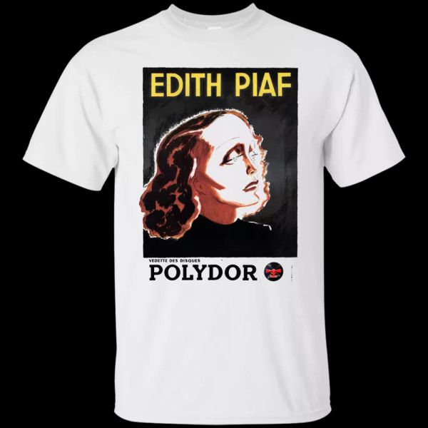 

Edith Piaf, French, Chanteuse, France, Paris, Le Vie en Rose, T-Shirt, White;black