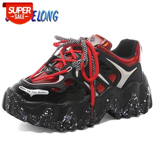 

women's casual shoes lace-up shoes for women comfortable breathable women's platform sneakers brand ladies chunky #g983