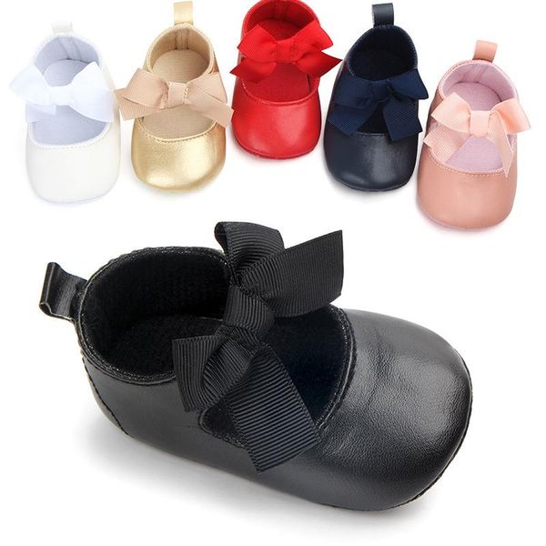 

first walkers 1 pair children baby spring and autumn female elastic band single shoes cute bow princess toddler