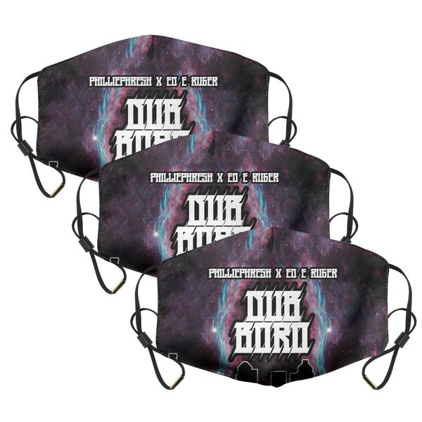 

three-piece adjustable ruger black sky muth dust cycling mask, Silver