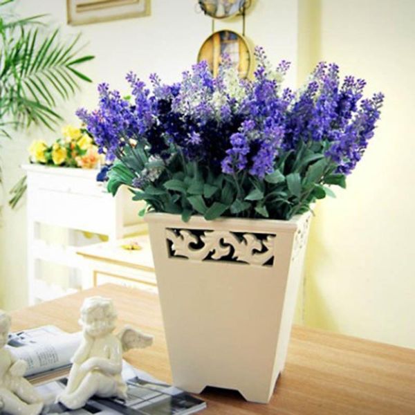 

decorative flowers & wreaths fashion 10 heads artificial lavender flower silk romantic for birthday party festival wedding home decoration b