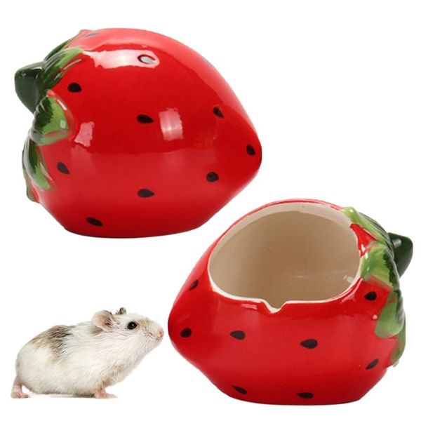 

small animal supplies ceramic house summer nest hammok hamster eat fruit shape sleeping bed hideout pet accessories