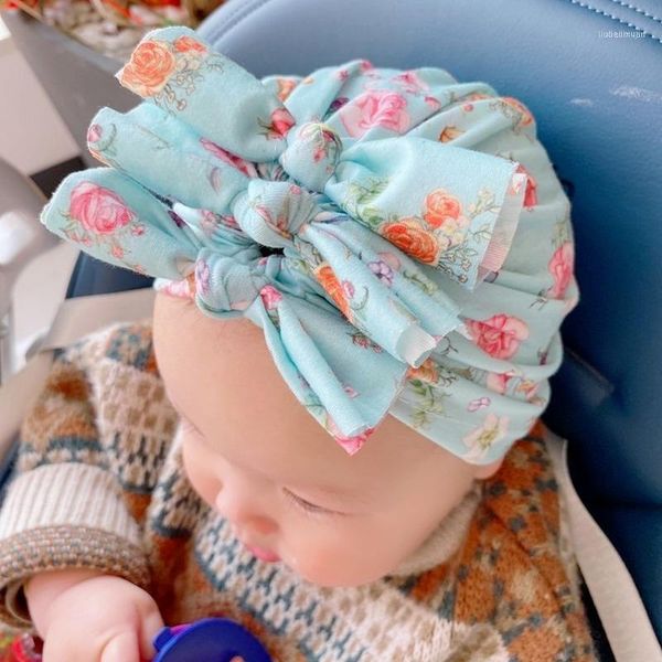

born baby boy girl sun hat floral bowknot cap toddler turban po props fashion cute hairband caps & hats1, Yellow