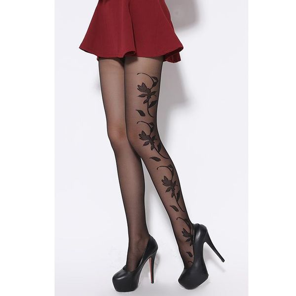 

socks & hosiery 2021 denier ultra sheer summer black fashional and woman pattern jacquard core-spun silk pantyhose tights stocking, Black;white