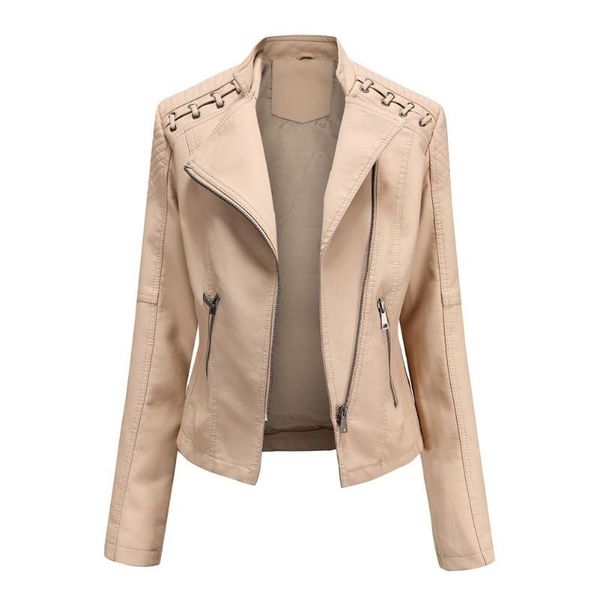 

women's jackets women springautumn leather short jacket autumn coat m-3xl motorcycle pu suit thin brand, Black;brown