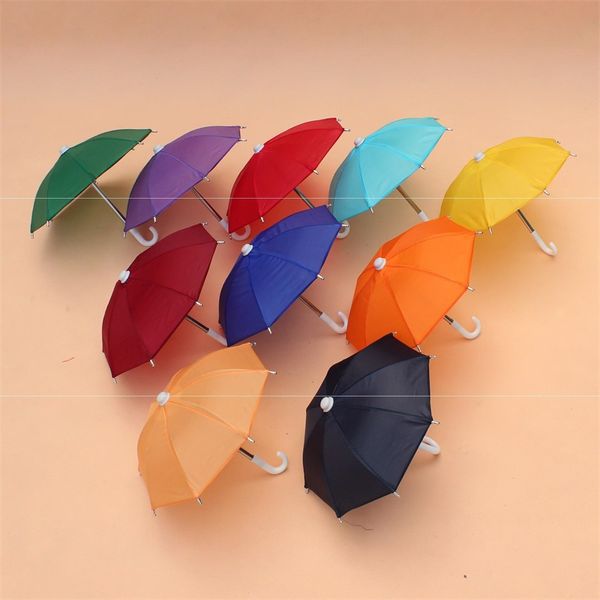 Mini simulação guarda-chuva para crianças brinquedos desenhos animados muitos guarda-chuvas de cor decorativa fotografia adereços portáteis e luz 4592 Q2