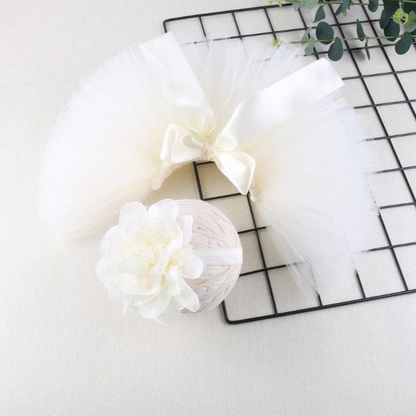 

girl's dresses n0hd baby mesh tutu dress headband set born pography props clothes headdress kit infants po shooting accessories, Red;yellow