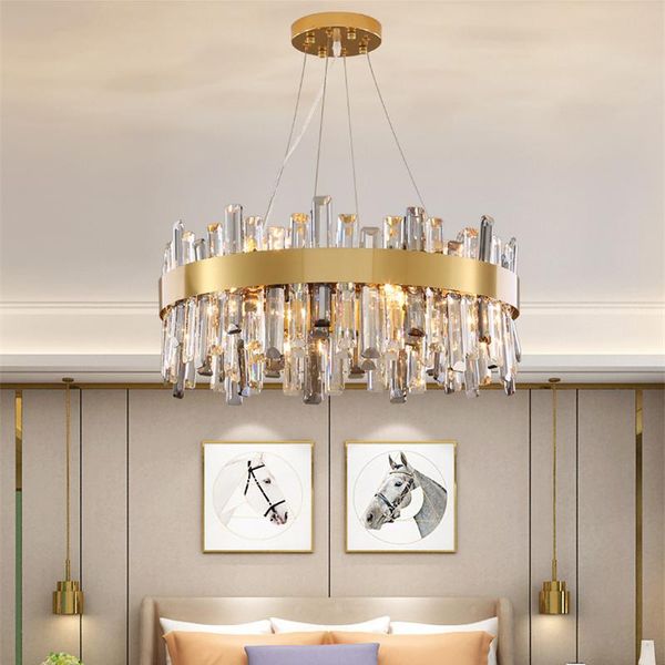 

chandeliers luxury modern chandelier lighting for living room round gold crystal lamp dining bedroom led cristal light fixtures
