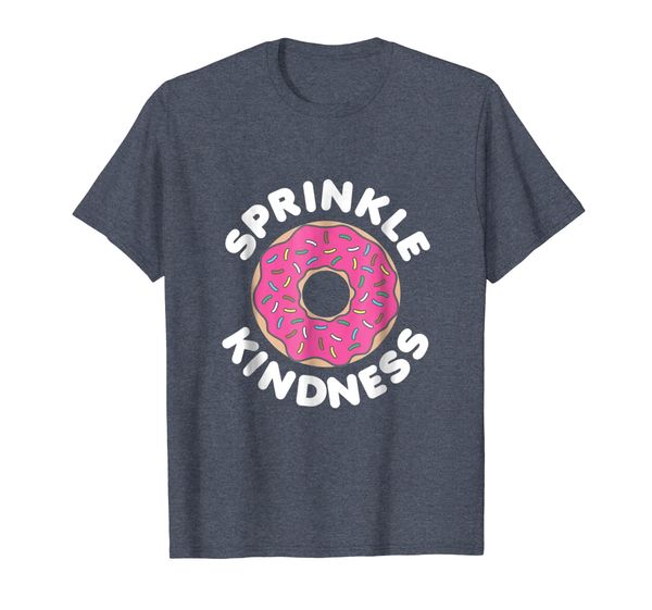 

sprinkle kindness donut shirt strawberry sprinkles (dark), White;black