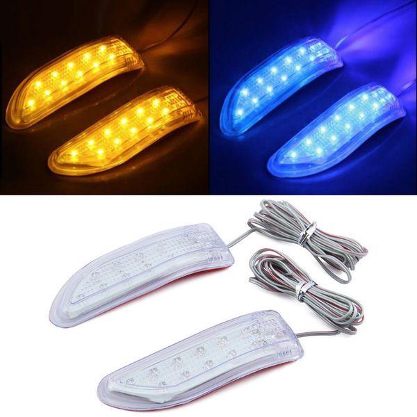 

universal amber led light waterproof soft side cars rear view mirror turn signal indicator lights for car truck suv