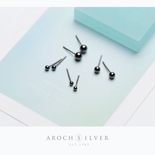 

black light ball earrings mini simple beaded earrings