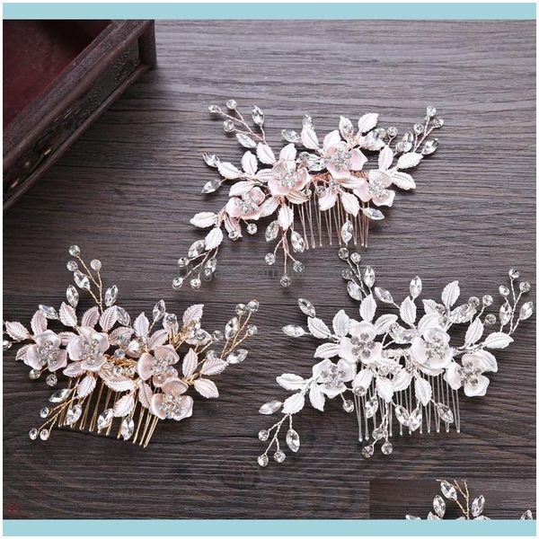 

hair jewelryhair clips & barrettes luxury wedding combs for bride crystal rhinestones pearls women hairpins bridal headpiece jewelry aessori, Golden;silver