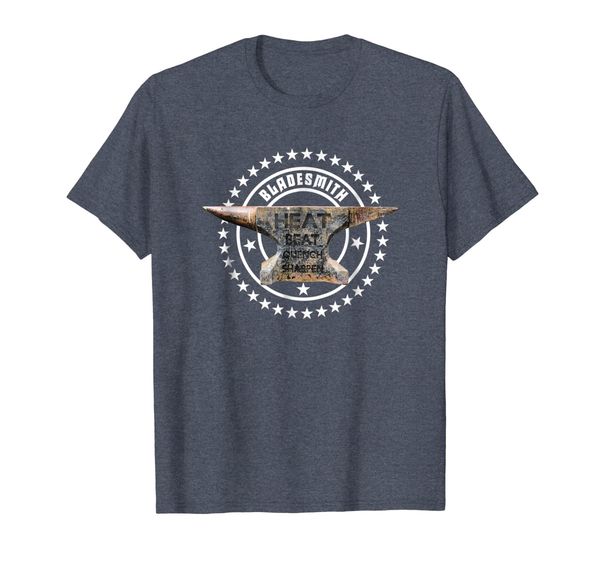 

bladesmith t-shirt - heat beat blacksmith gift, White;black