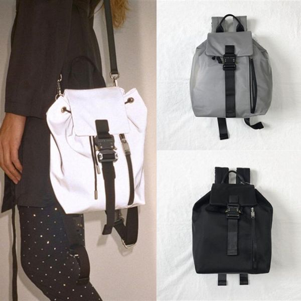 

backpack alyx men women streetwear crossbody bag metal buckle functional tactical bags