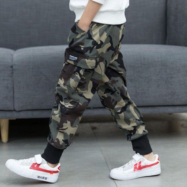 

boys pants children outdoor camo trousers kids army design colorful spring autumn camouflage child outwear, Blue