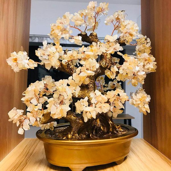 

decorative flowers & wreaths home decor artificial cash cow tree bonsai deskdecoration feng shui figurine christmas decorations plants