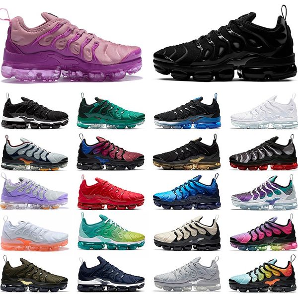 

tn plus men women running shoes chaussures triple white black atlanta gold grape hyper blue orange mens outdoor sneakers sports runners