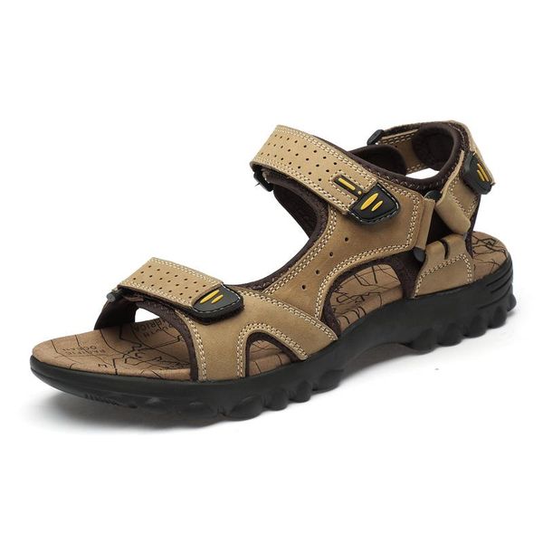 

sandals man 2021 flip flops air couple mens sports casual slipper on playa wear size sport breathable sandalen shoes beach mesh, Black