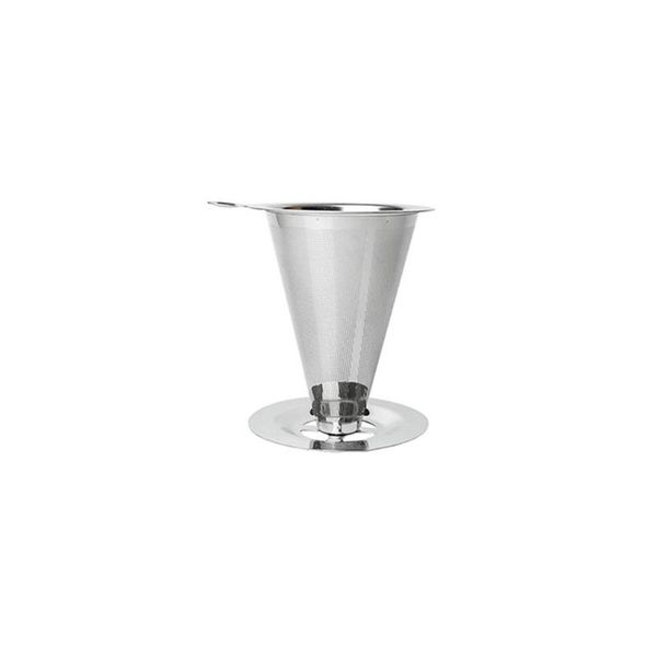 

coffee filters pour over dripper stainless steel reusable drip cone filter