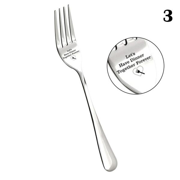 

forks engraved fork gift for husband wife and family letter with box hee889