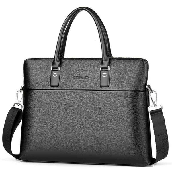 

handbag fixed printing men's bag pu leather business one shoulder portable messenger lapexhibition document backpack
