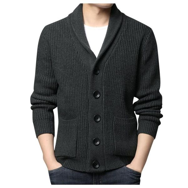 

men's sweaters autumn and winter sweater vest long sleeve pullover solid cardigan coat chaleco hombre chalecos para 2021, White;black