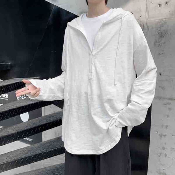

sweater high male-style nightgown long hoodie hip hop jumper loose american street casual couple 3z2i, White;black