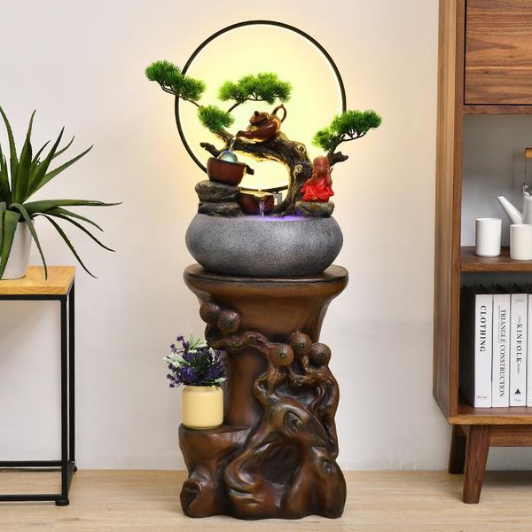 

decorative objects & figurines water fountain creative home landscape living room floor decoration housewarming gift opening big decorations