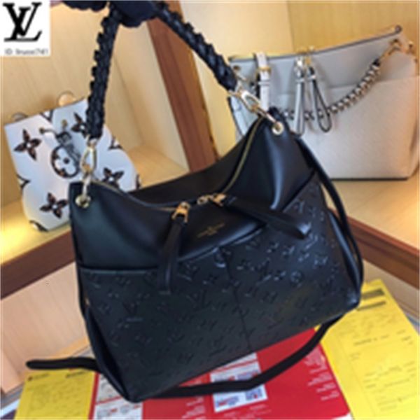 

brand designer luxury 9r9k m43170 black embossed leather shoulder bag women handbags iconic bags handles shoulder bags totes cross body