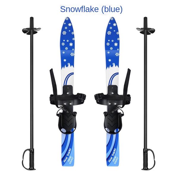 

primary ski double board with skiing crutch children plastic snowboard outdoor supplies (the logistics price pls contact us)
