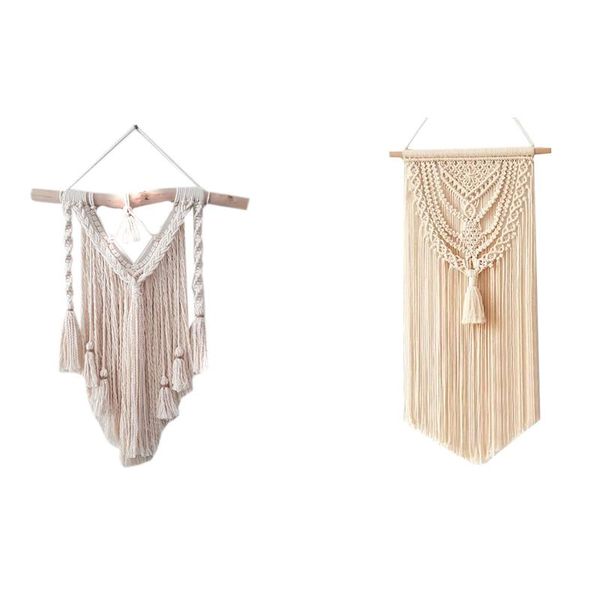 

tapestries layer wave macrame wall hanging living room tapestry & chic bohemian cotton rope woven