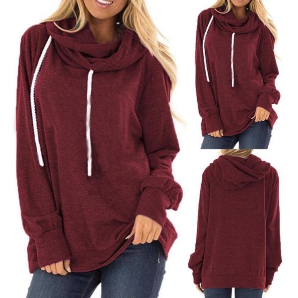

women's hoodies & sweatshirts comfy trendy autumn winter hooded sweatshirt cozy casual for outdoor, Black