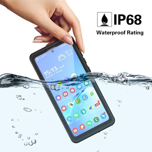 

cell phone pouches waterproof cases for samsung note20 s20plus cover clear back screen protector shockproof silicone case