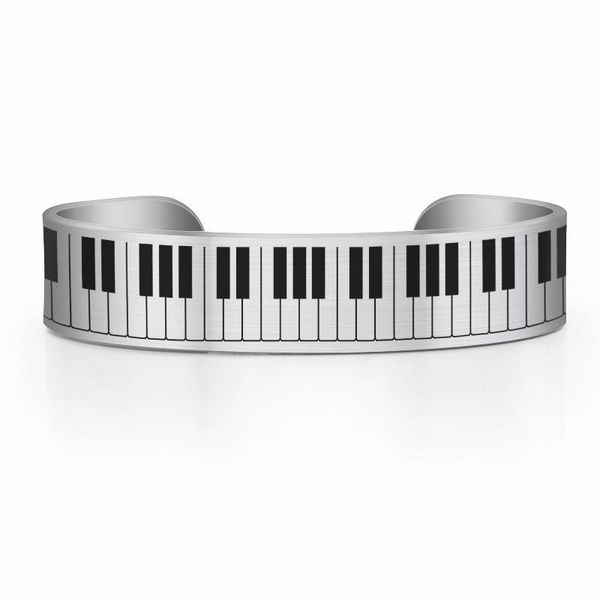 

brushed stainless steel masurface cuff 15mm width bangle 4 colors bracelet jewelry gifts adjustable size for man and women, Black